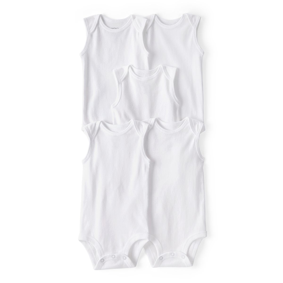 CARTER'S - Body Bebé Niño Niña Pack X5 Algodón Carters