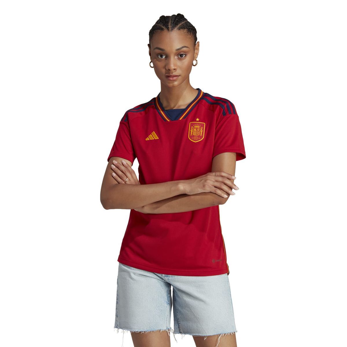 ADIDAS - Camiseta de Fútbol Titular España 22 Aeroready Adidas Mujer