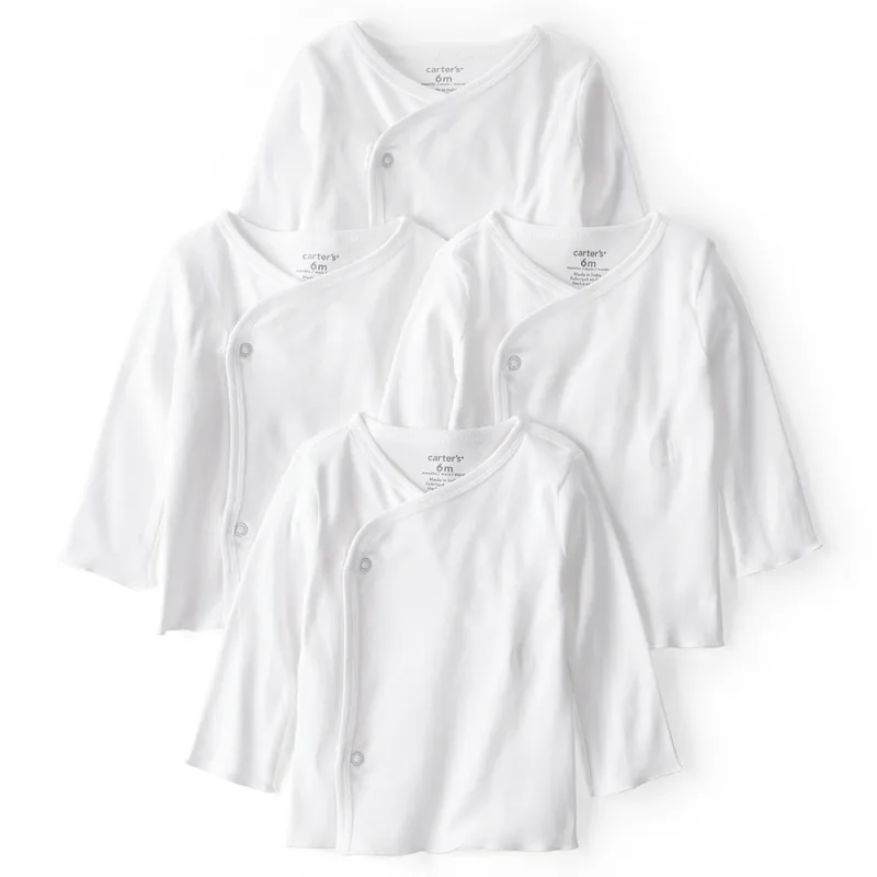 CARTER'S - Body Bebé Niño Niña Pack X4 Algodón Carters