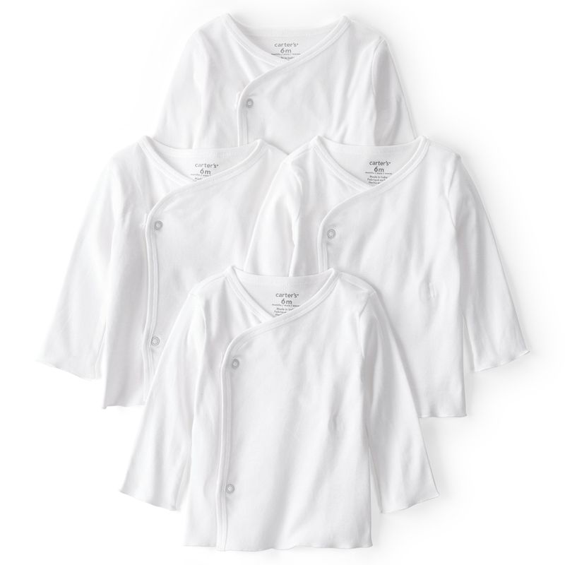 CARTER'S - Body Bebé Niño Niña Pack X4 Algodón Carters