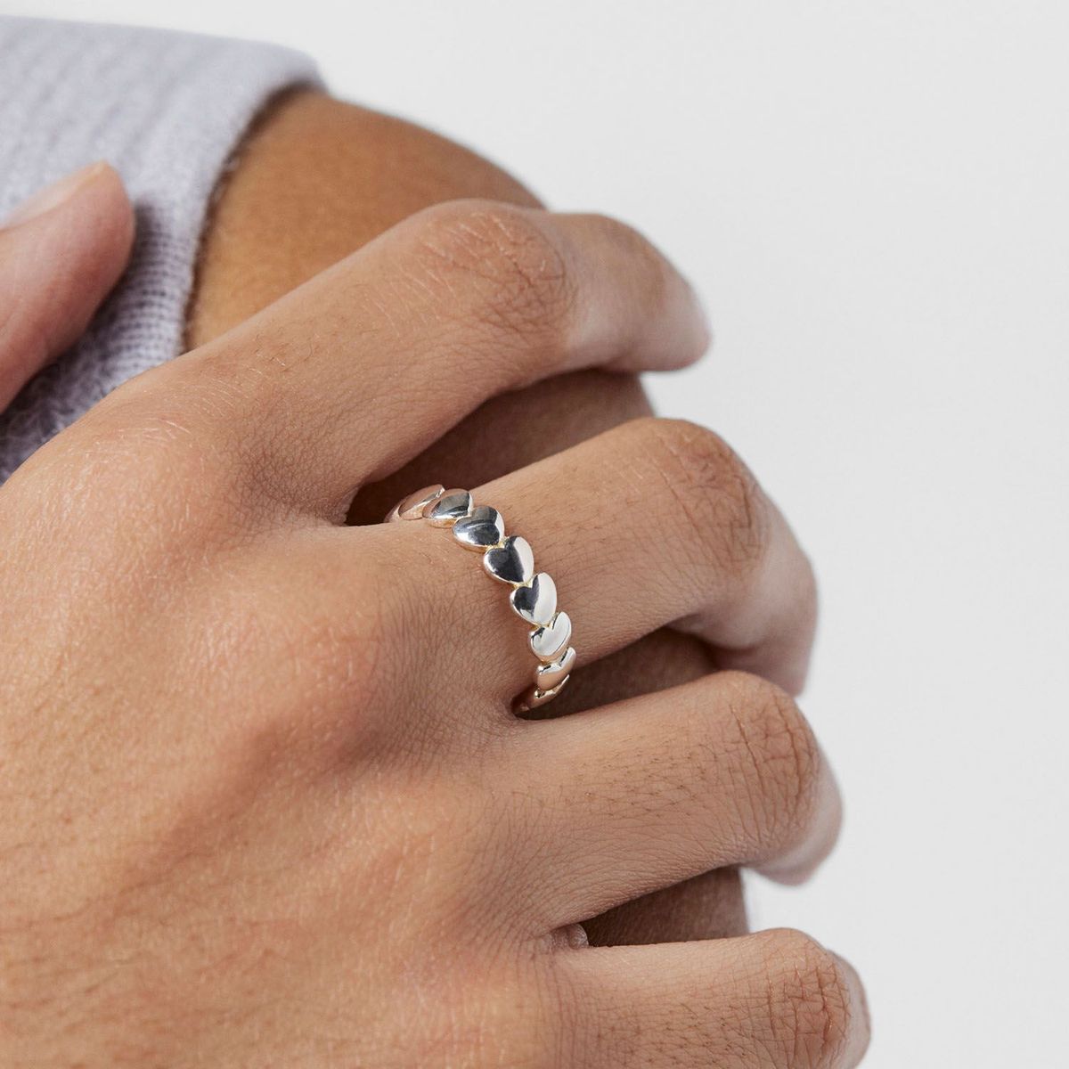 TOUS - Anillo Corazón De Plata Motivos