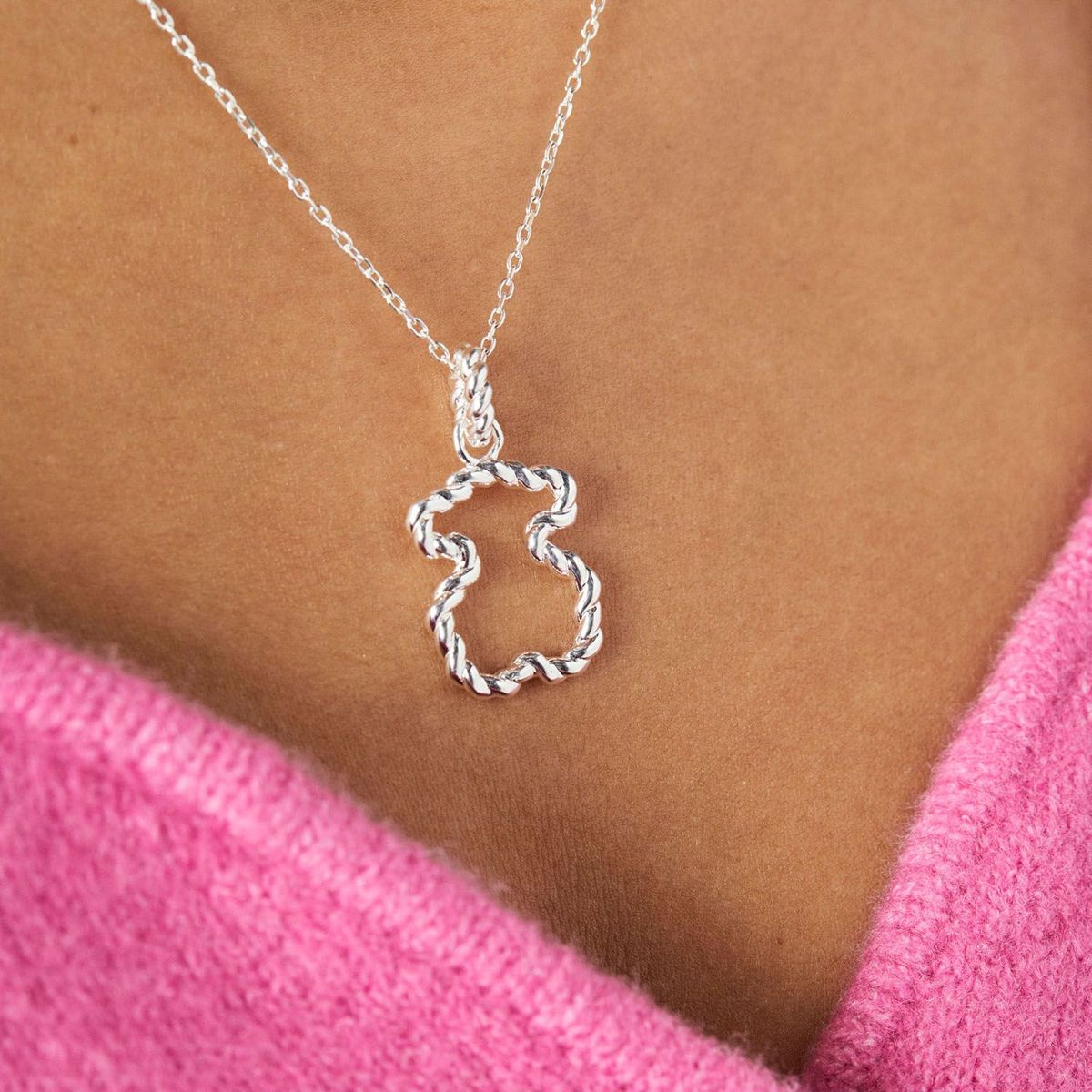 TOUS - Colgante Con Silueta Oso Twisted
