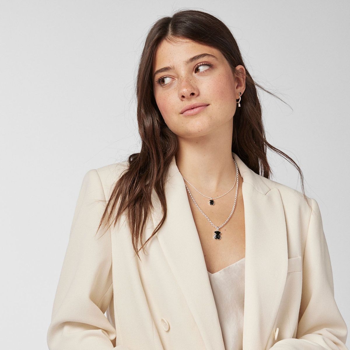 TOUS - Colgante De Plata  Ónix Facetado