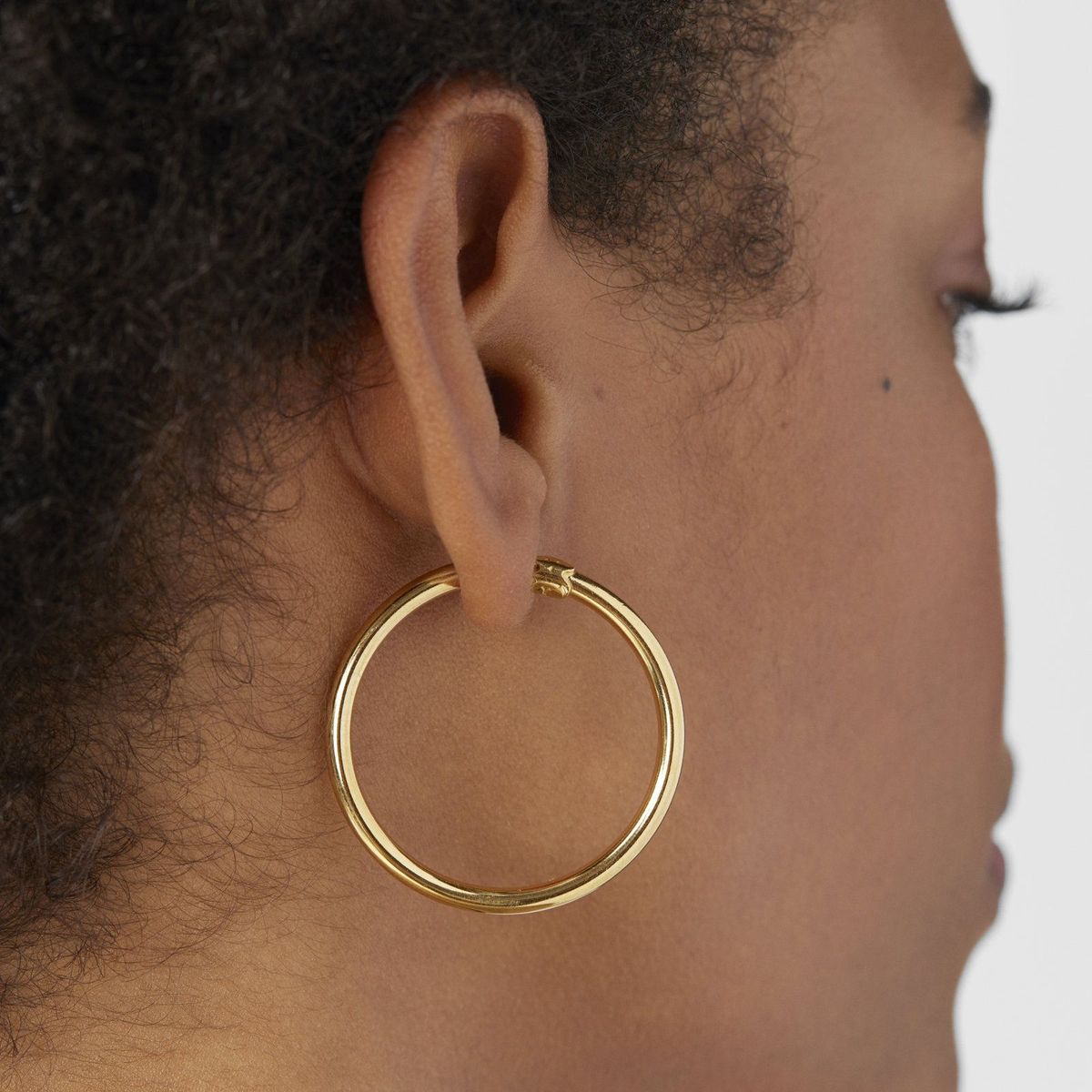 TOUS - Pendientes Aro Grandes De Plata Vermeil