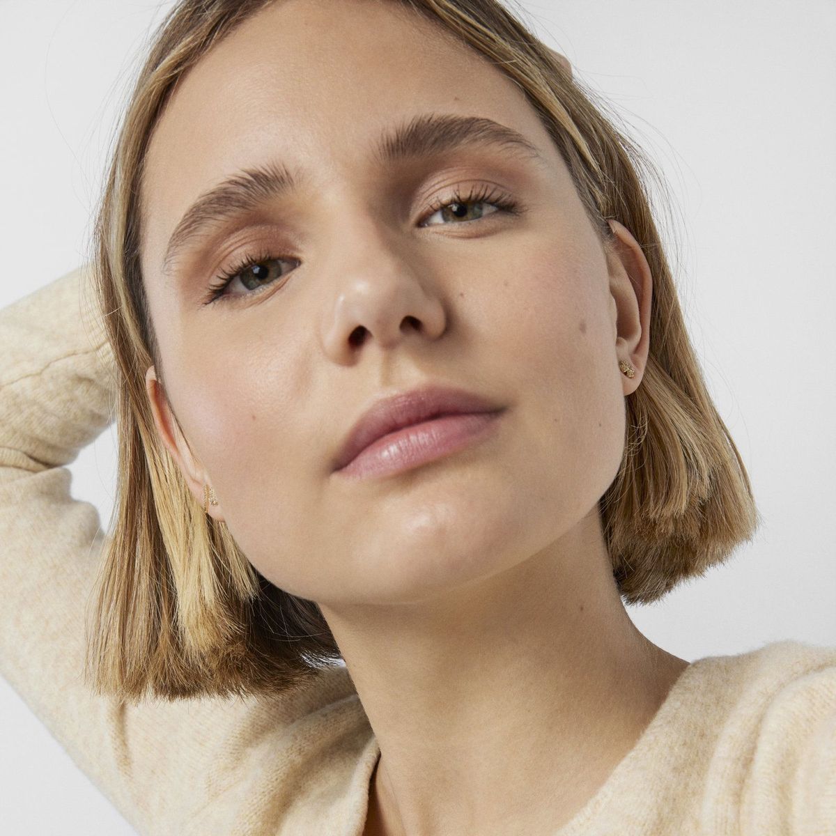 TOUS - Pendientes Trébol De Oro Diamante