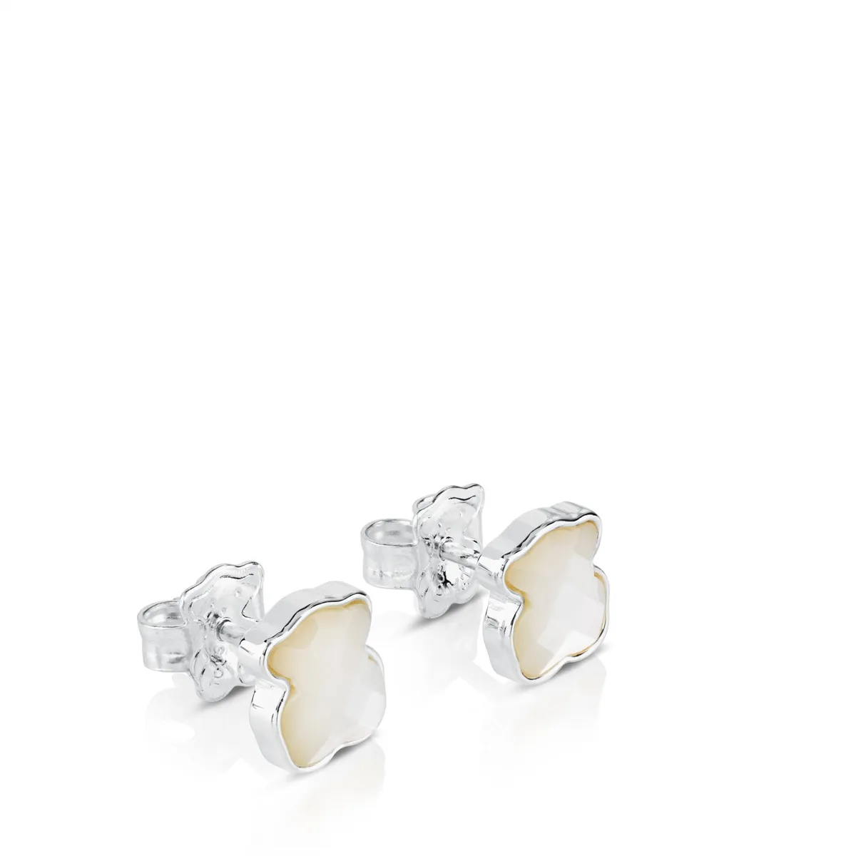 TOUS - Pendientes De Plata  Nácar Facetada