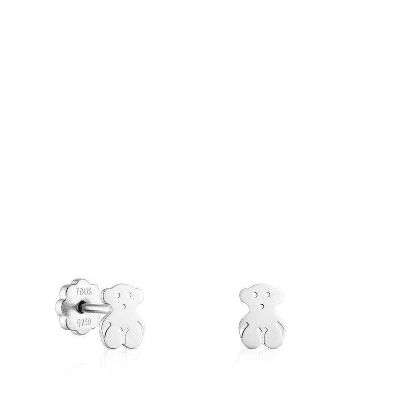 TOUS - Aretes de oro blanco Baby TOUS