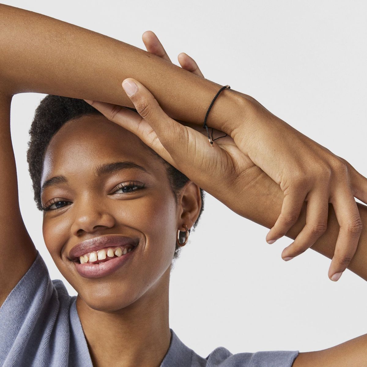 TOUS - Pulsera Cruz De Plata Vermeil Rosa