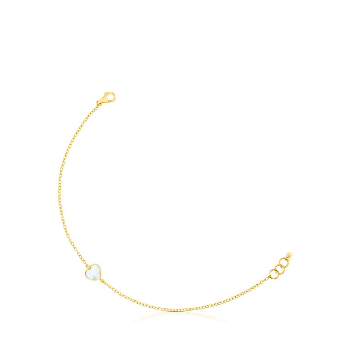 TOUS - Pulsera Corazón De Oro  Nácar Xxs