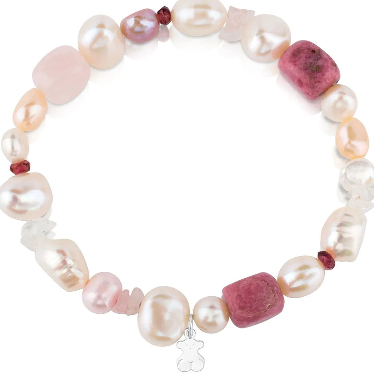 TOUS - Pulsera De Plata Con Perlas Cultivada