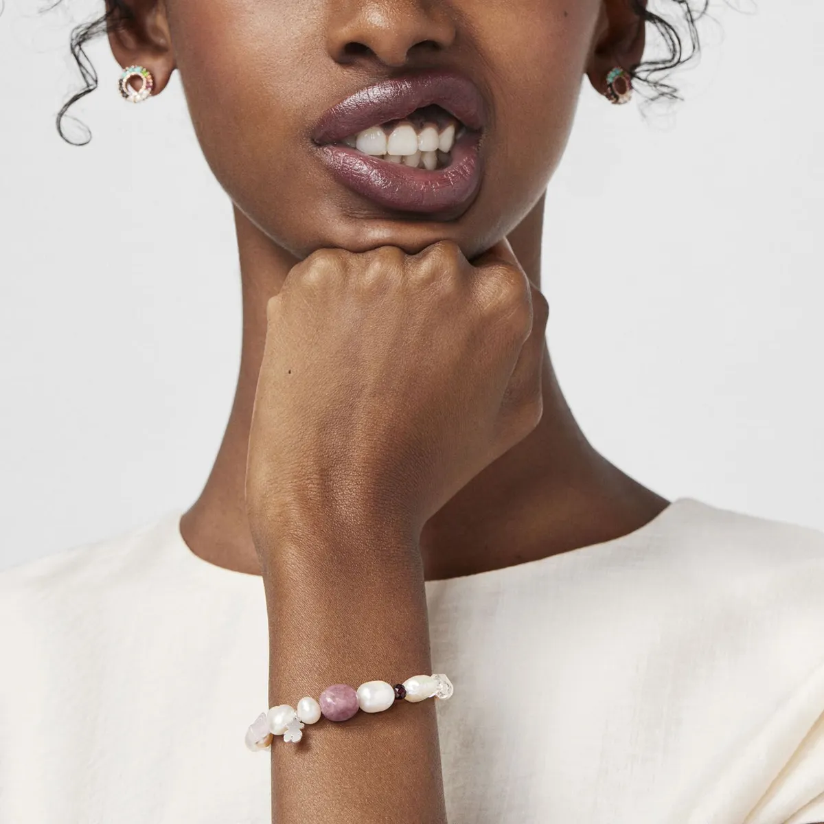 TOUS - Pulsera De Plata Con Perlas Cultivada