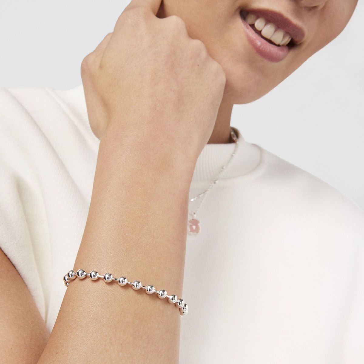 TOUS - Pulsera De Bolas De Plata Tous Basic