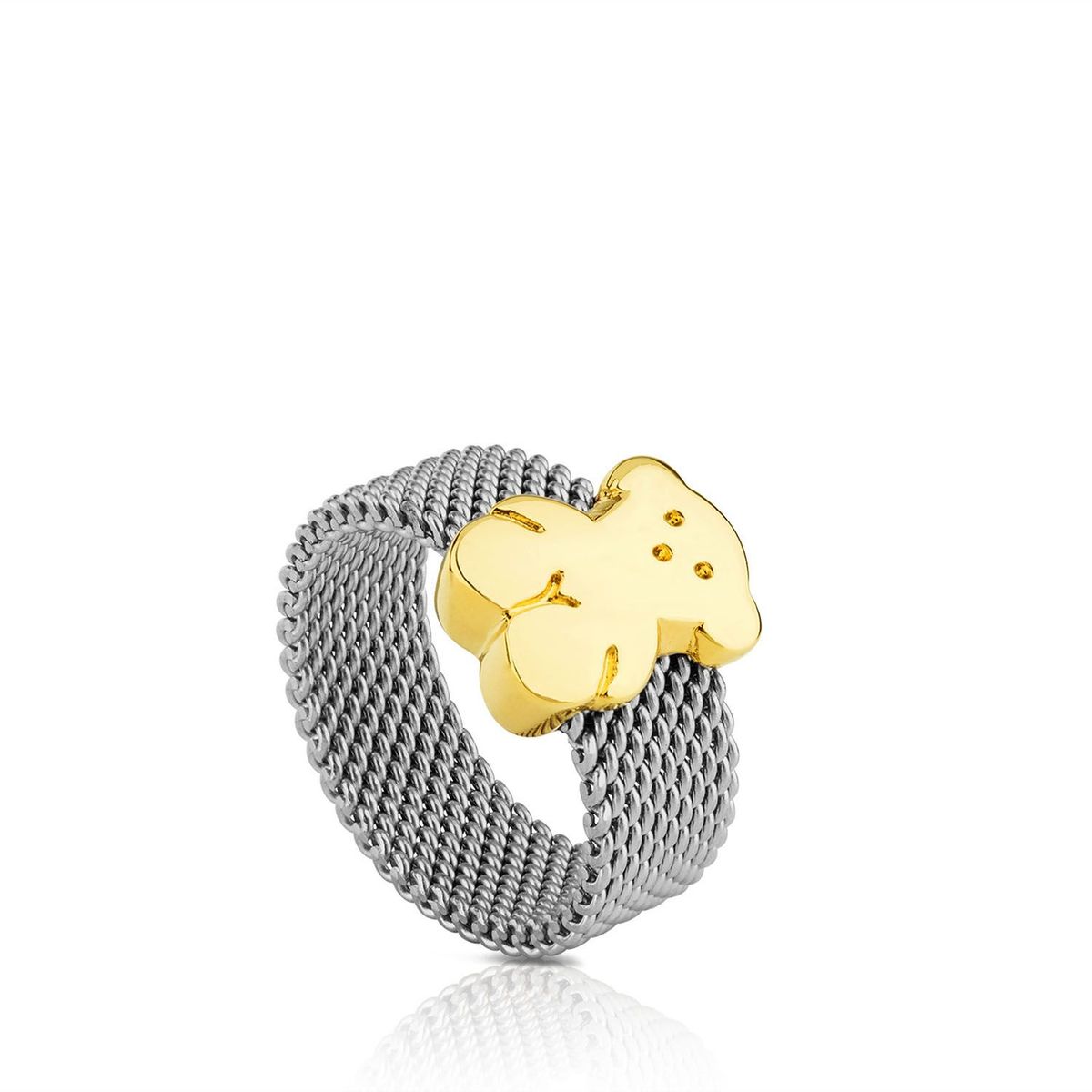 TOUS - Anillo De Acero Motivo Oso Sweet Dolls