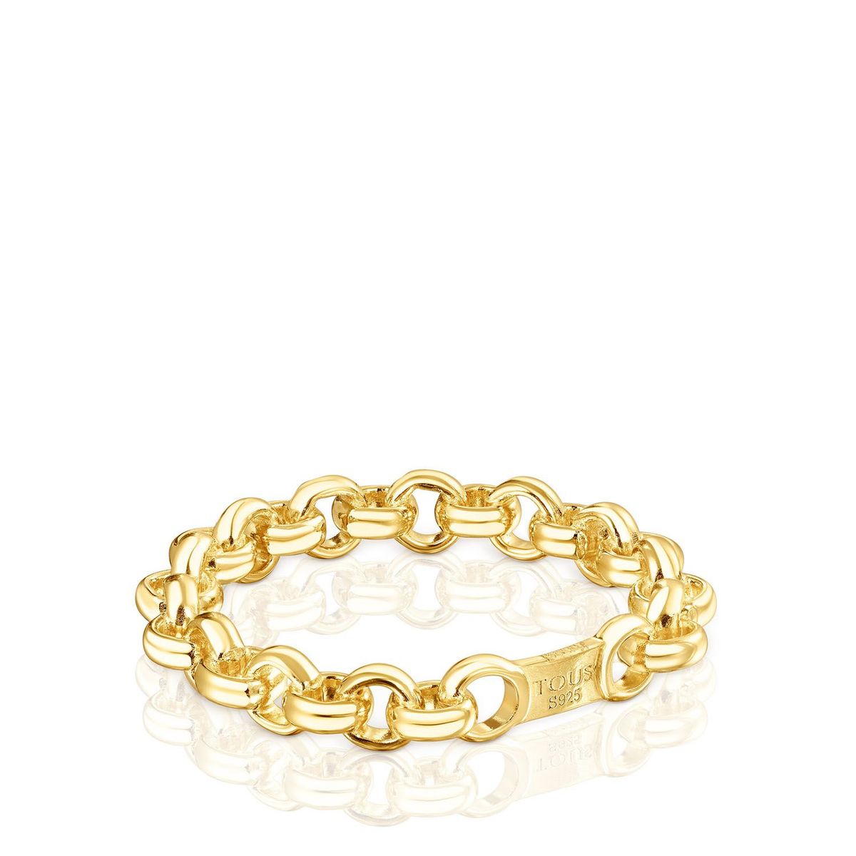 TOUS - Anillo De Plata Vermeil Tous