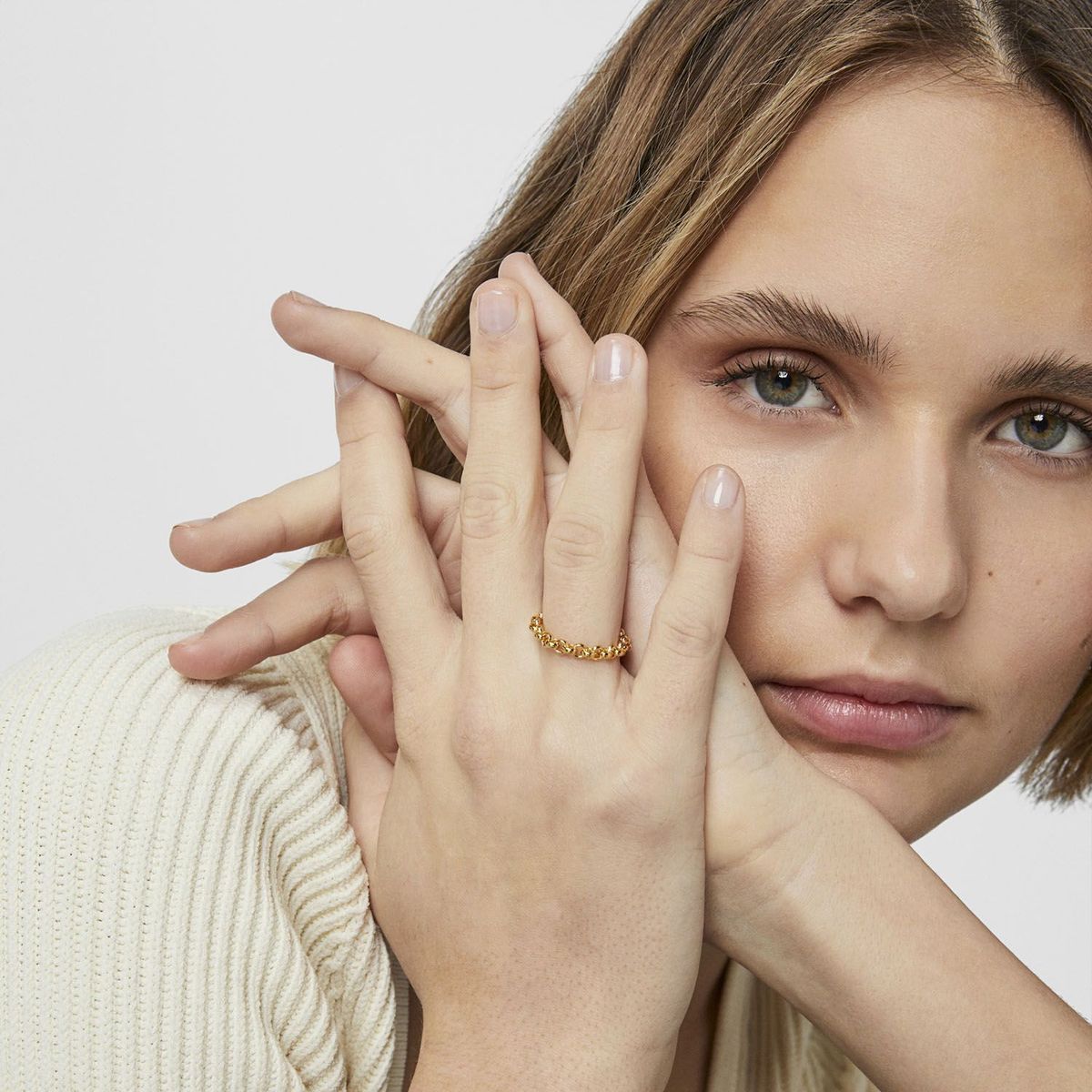 TOUS - Anillo De Plata Vermeil Tous