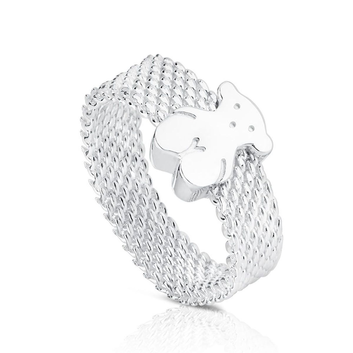TOUS - Anillo De Plata Motivo Oso Estrecho