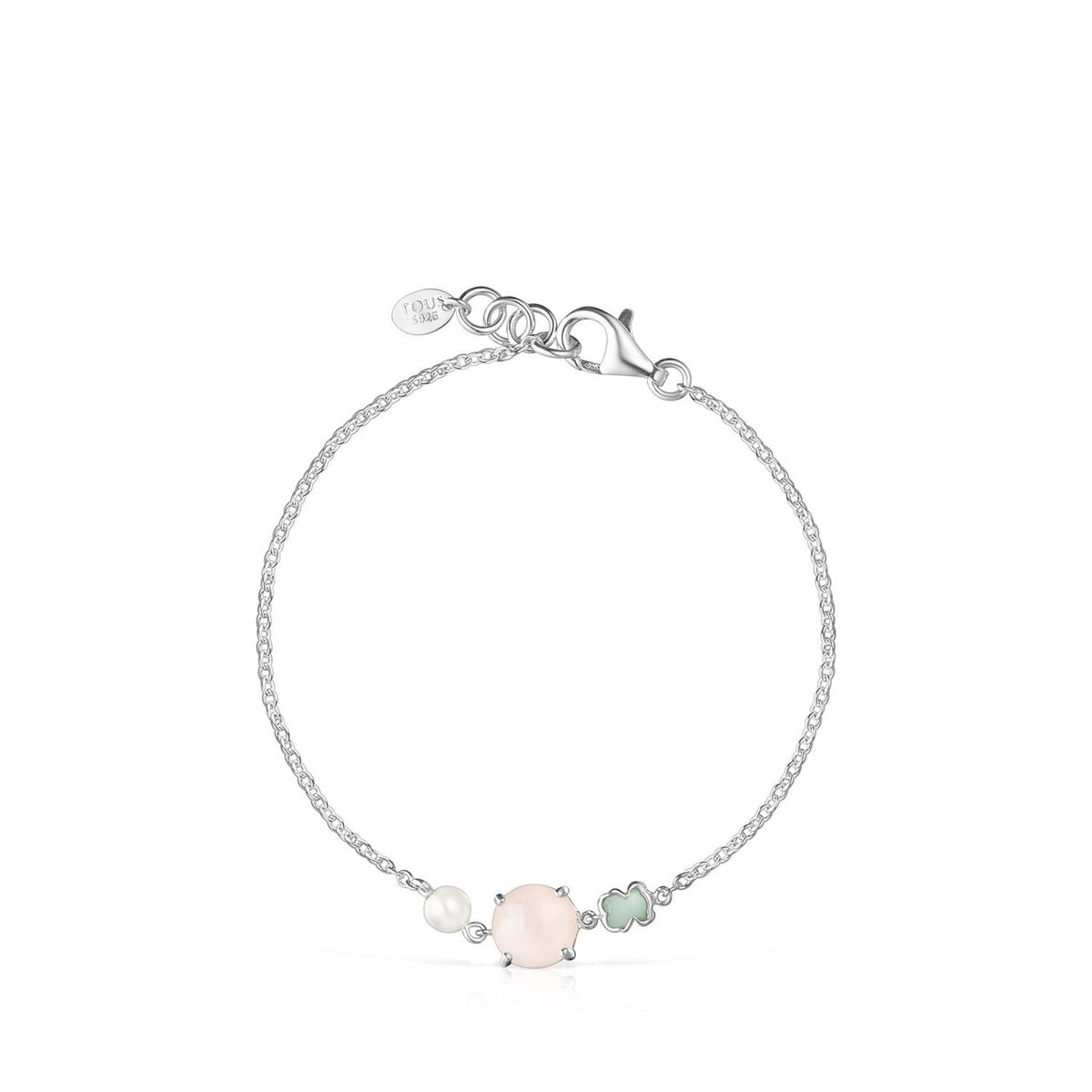 TOUS - Pulsera De Plata Con Cuarzo Rosa Tous