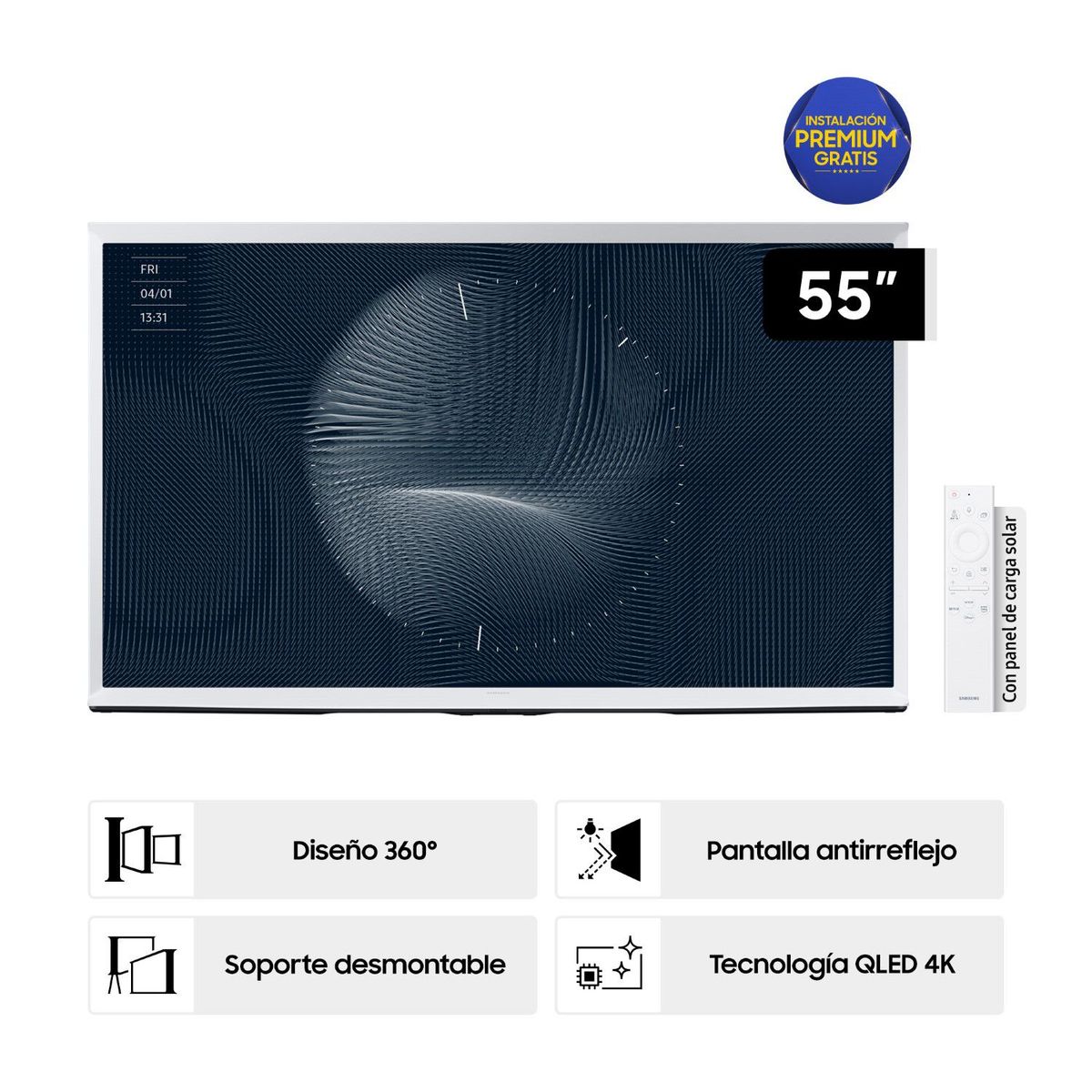 SAMSUNG - Televisor Samsung The Serif 55" QLED 4K QN55LS01BAGXPE