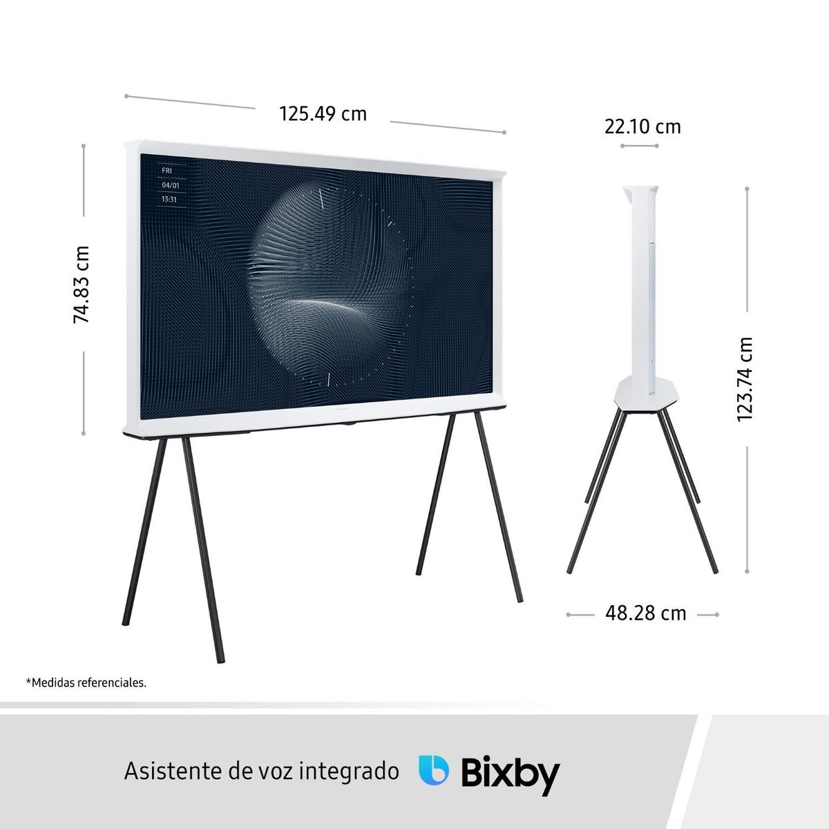 SAMSUNG - Televisor Samsung The Serif 55" QLED 4K QN55LS01BAGXPE