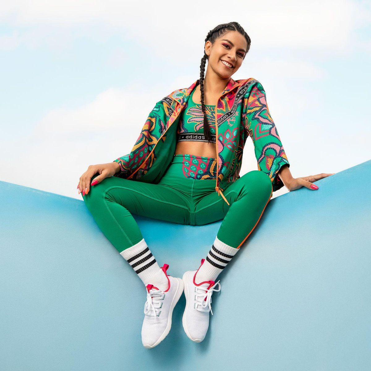 ADIDAS - Zapatillas Urbanas Mujer adidas Cloudfoam Pure 2.0-CLOUDFOAM/PRIMEGREEN