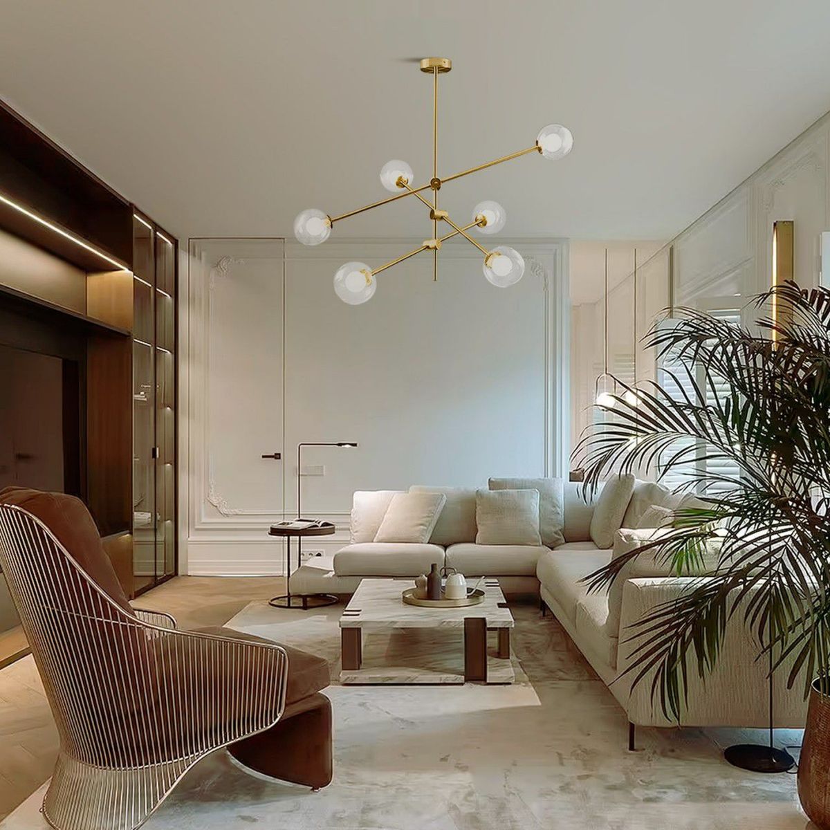 LIGHTECH - Lámpara Colgante Magnus Dorada