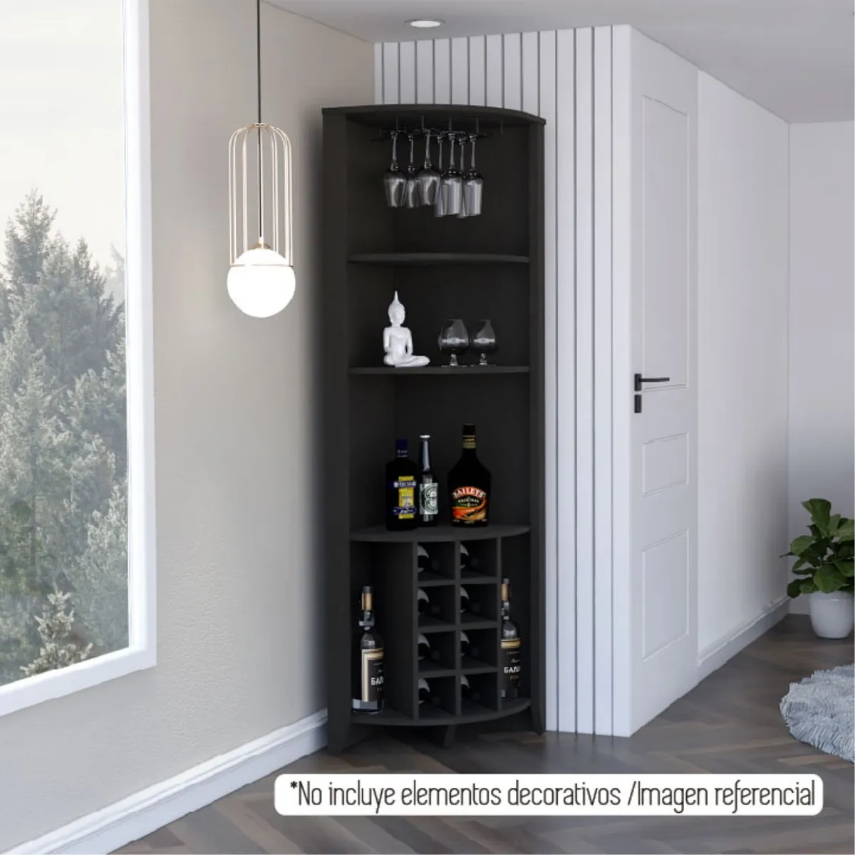 TUHOME - Bar Esquinero Essential Wengue