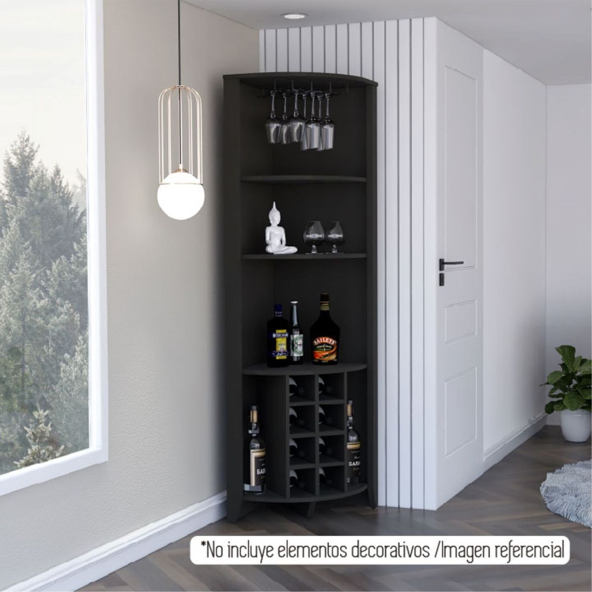 TUHOME - Bar Esquinero Essential Wengue