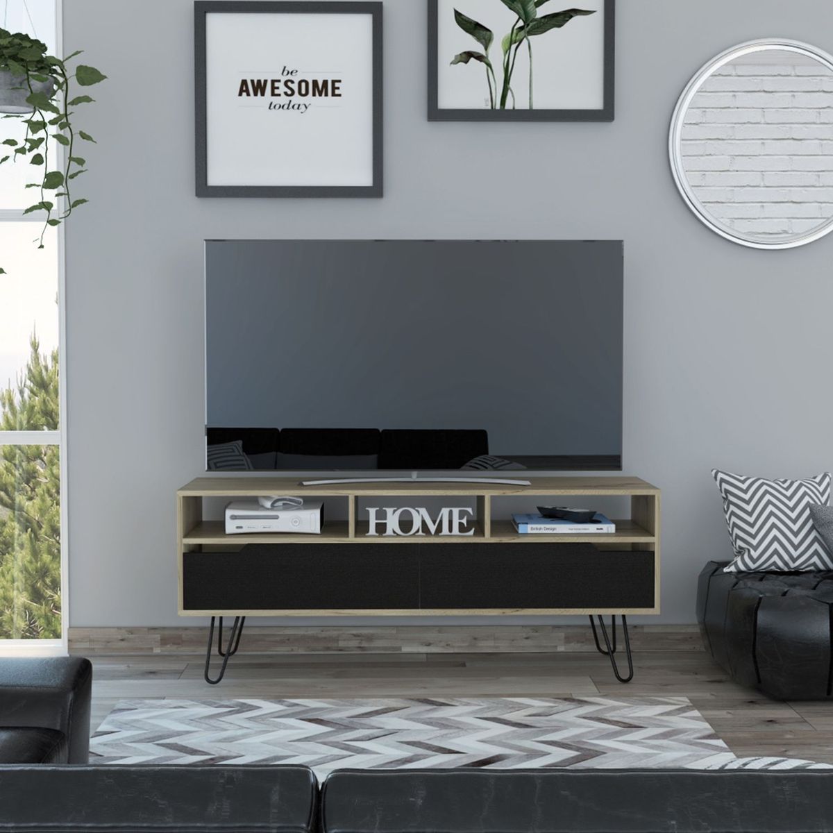 TUHOME - Rack Tv60 Audra Duna Wengue