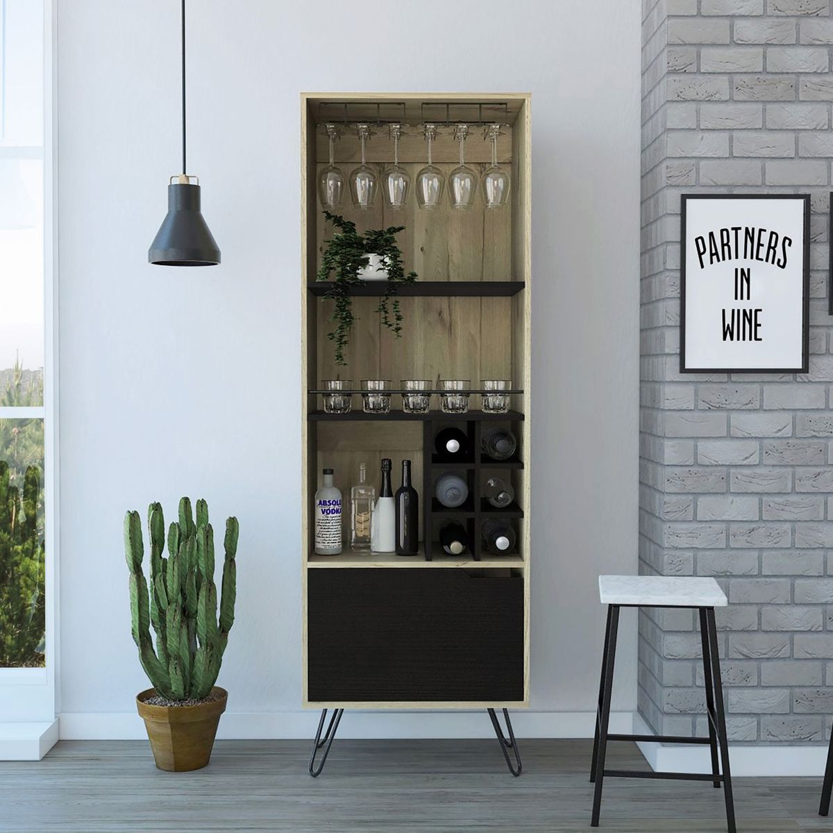 TUHOME - Bar Alto Audra Duna Wengue