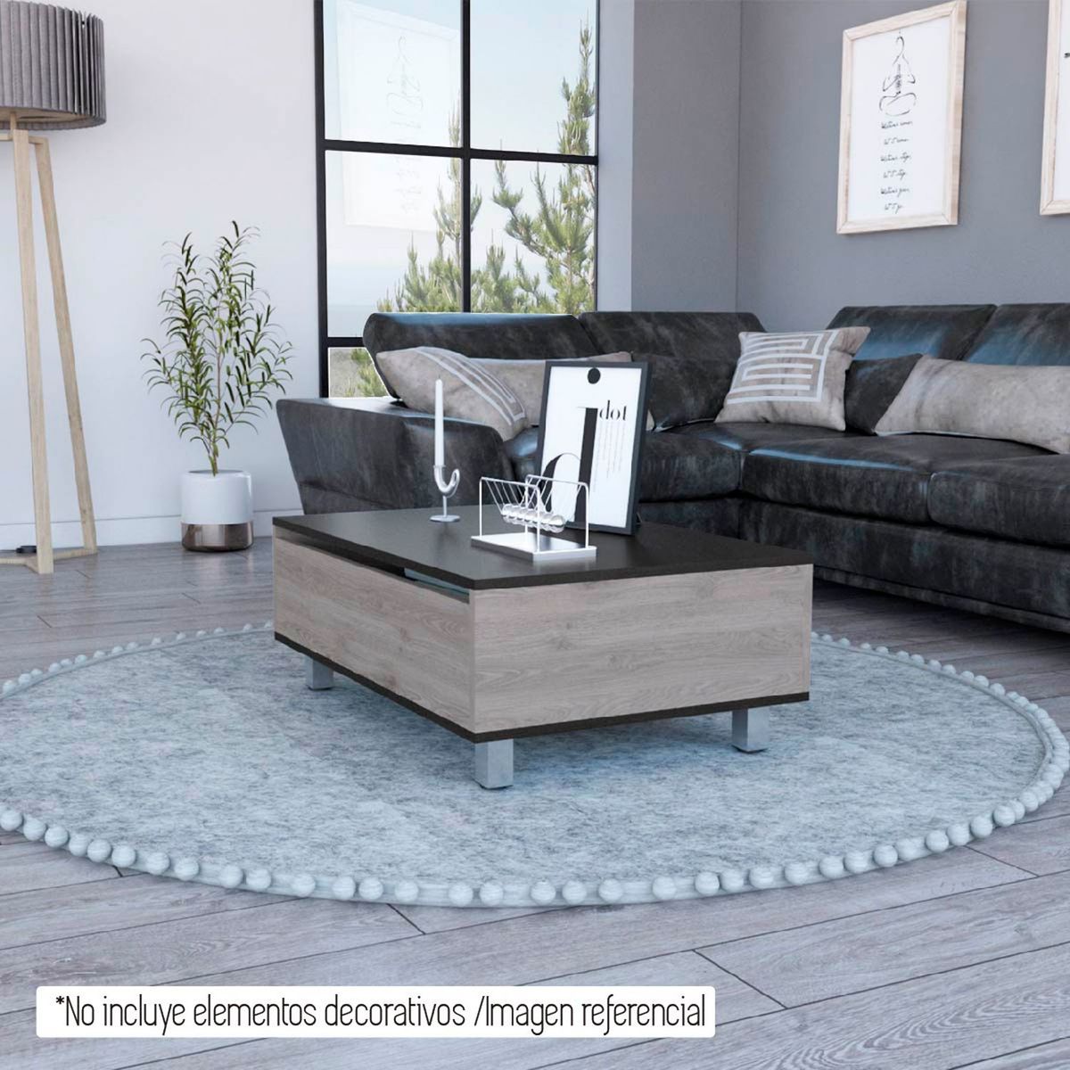 TUHOME - Mesa de Centro Funcional 1 Cajón