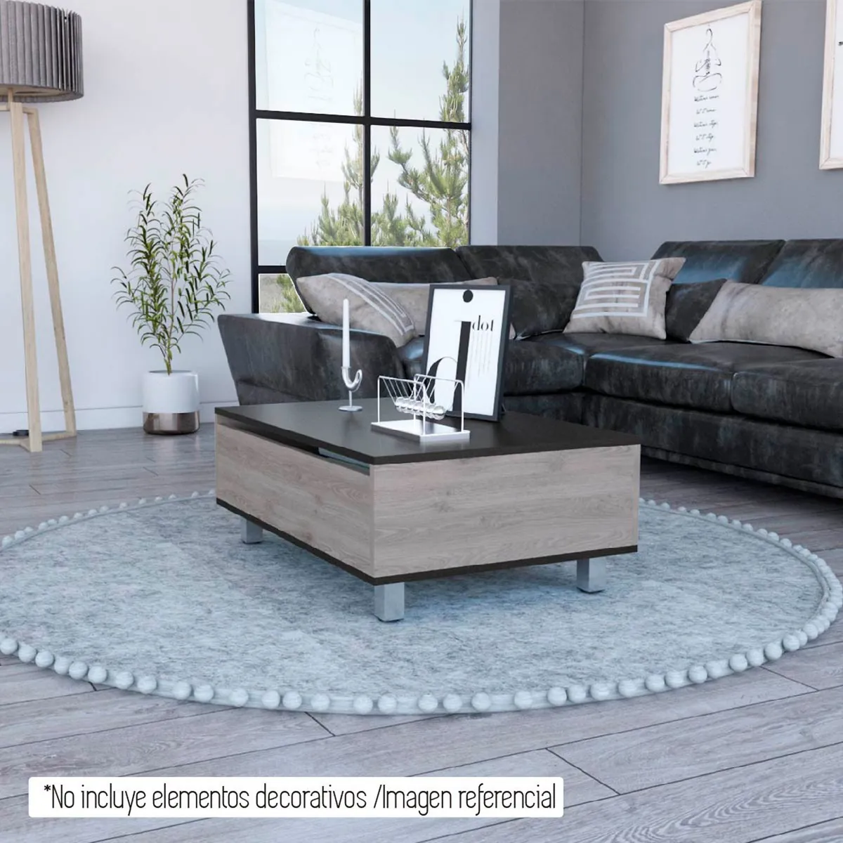 TUHOME - Mesa de Centro Funcional 1 Cajón