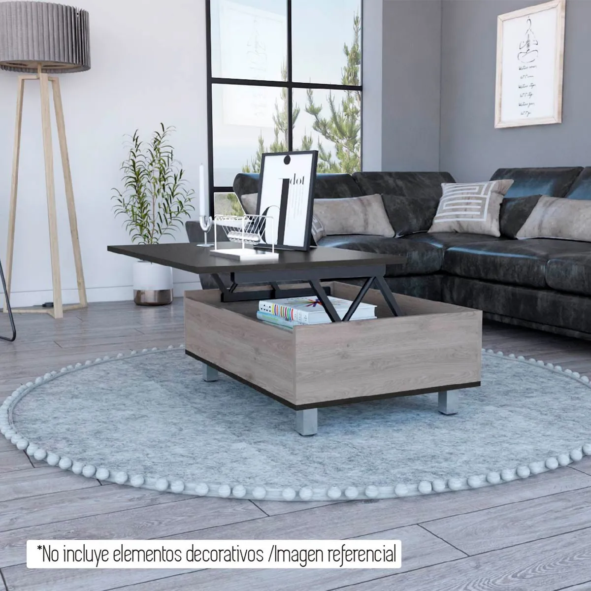 TUHOME - Mesa de Centro Funcional 1 Cajón