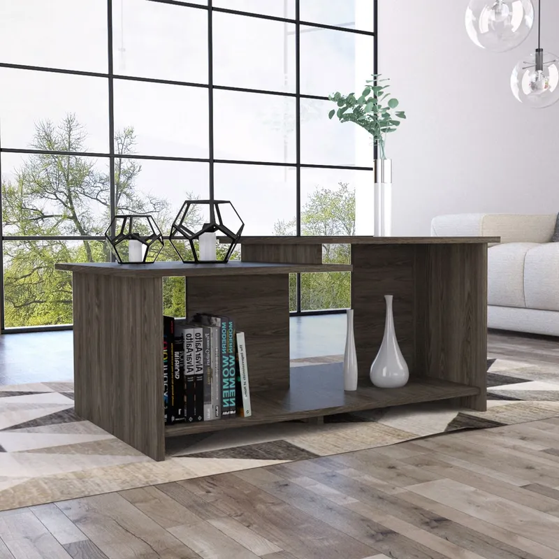 TUHOME - Mesa de Centro 2 Niveles Wema 