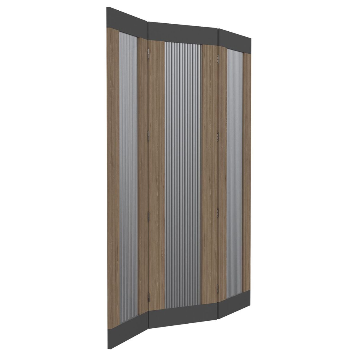 TUHOME - Biombo Ravena  Miel  Plomo