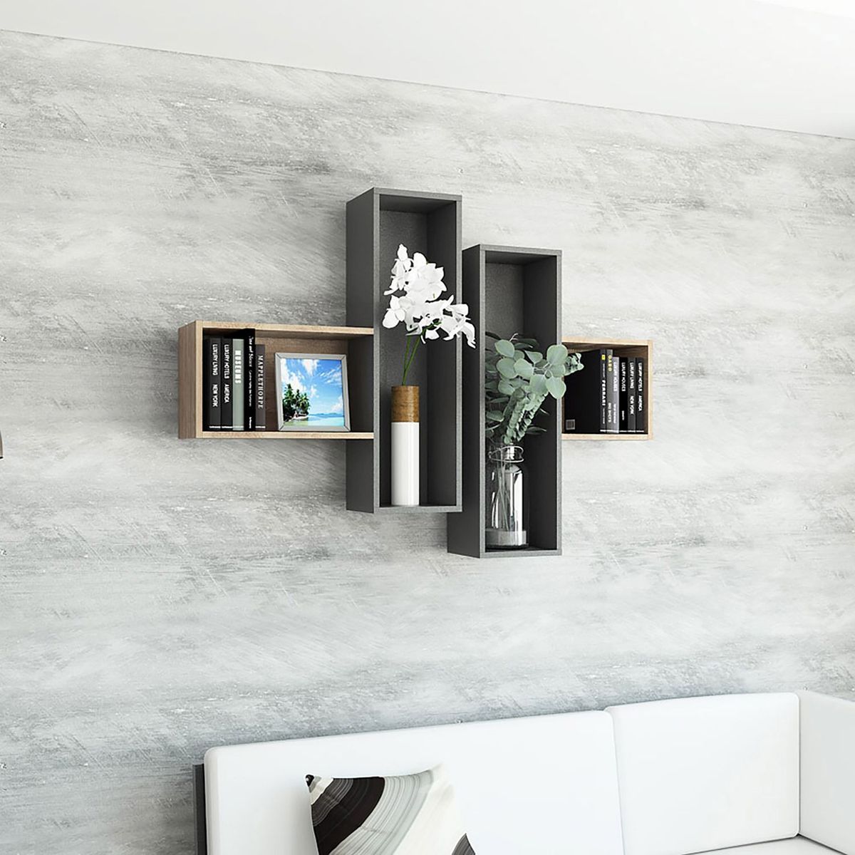 TUHOME - Repisa Wall 2A Mielplomo