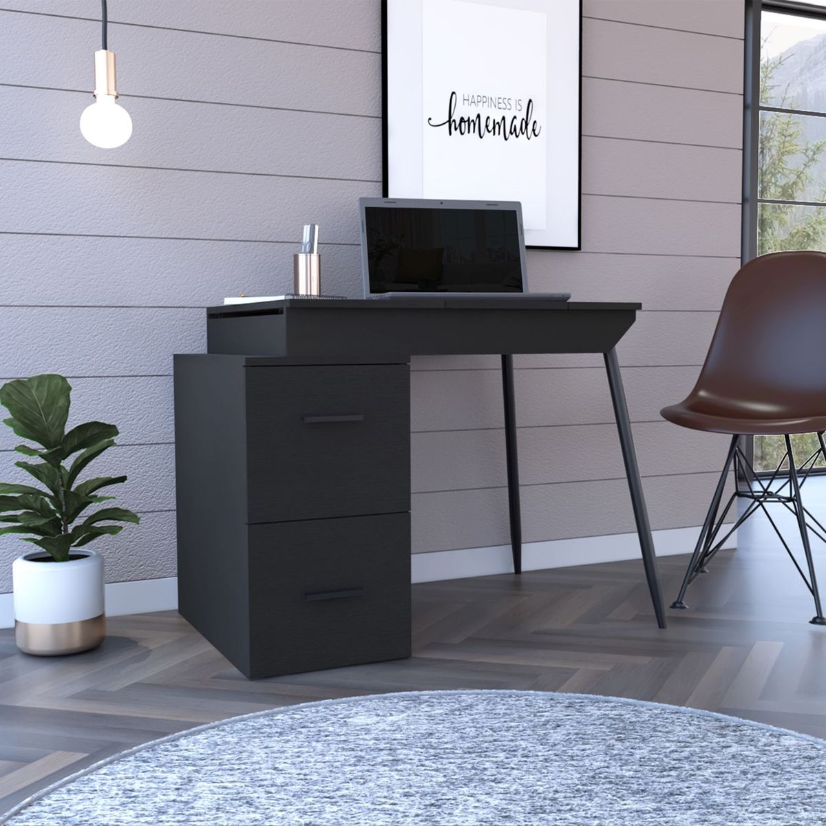 TUHOME - Escritorio Oficina Funcional 2 Cajones
