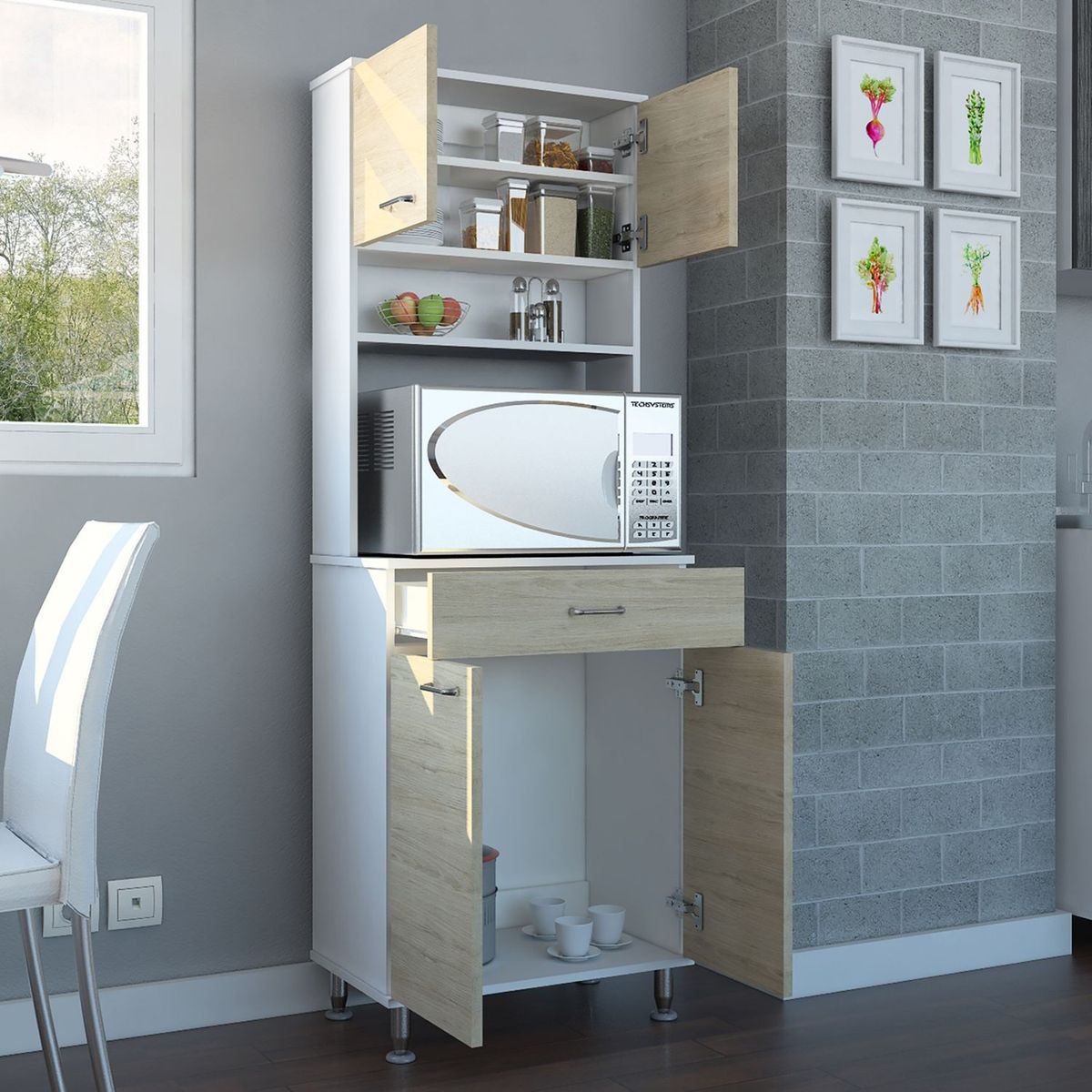 TUHOME - Mueble Alto de Cocina Kitchen