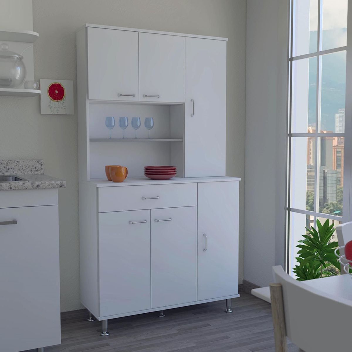 TUHOME - Mueble Cocina Kitchen-90 Blanco