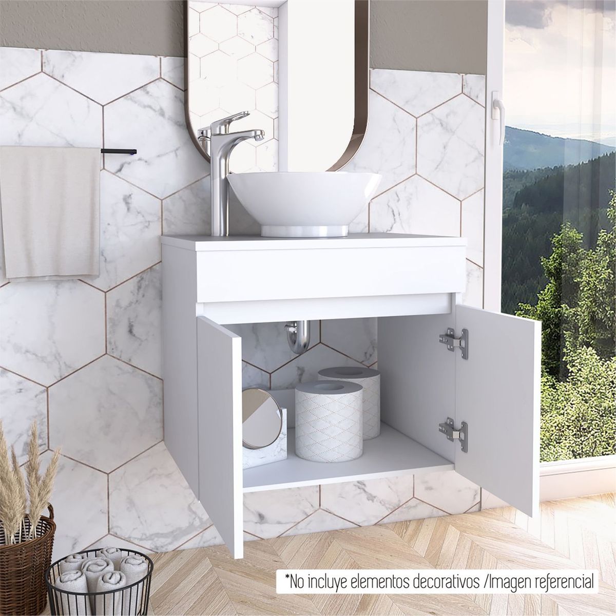 TUHOME - Mueble Baño Aereo Manchester Bl