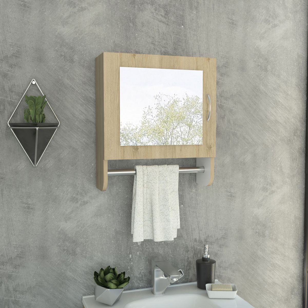 TUHOME - Botiquin Bath-300 Rovereblanco