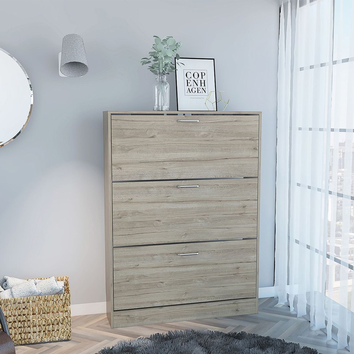 TUHOME - Zapatera De 18 Pares Funcional