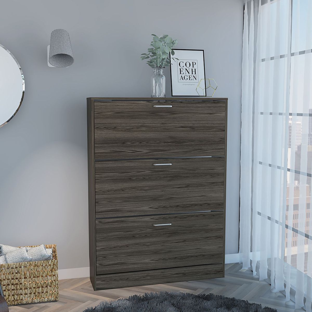 TUHOME - Zapatera De 18 Pares Funcional