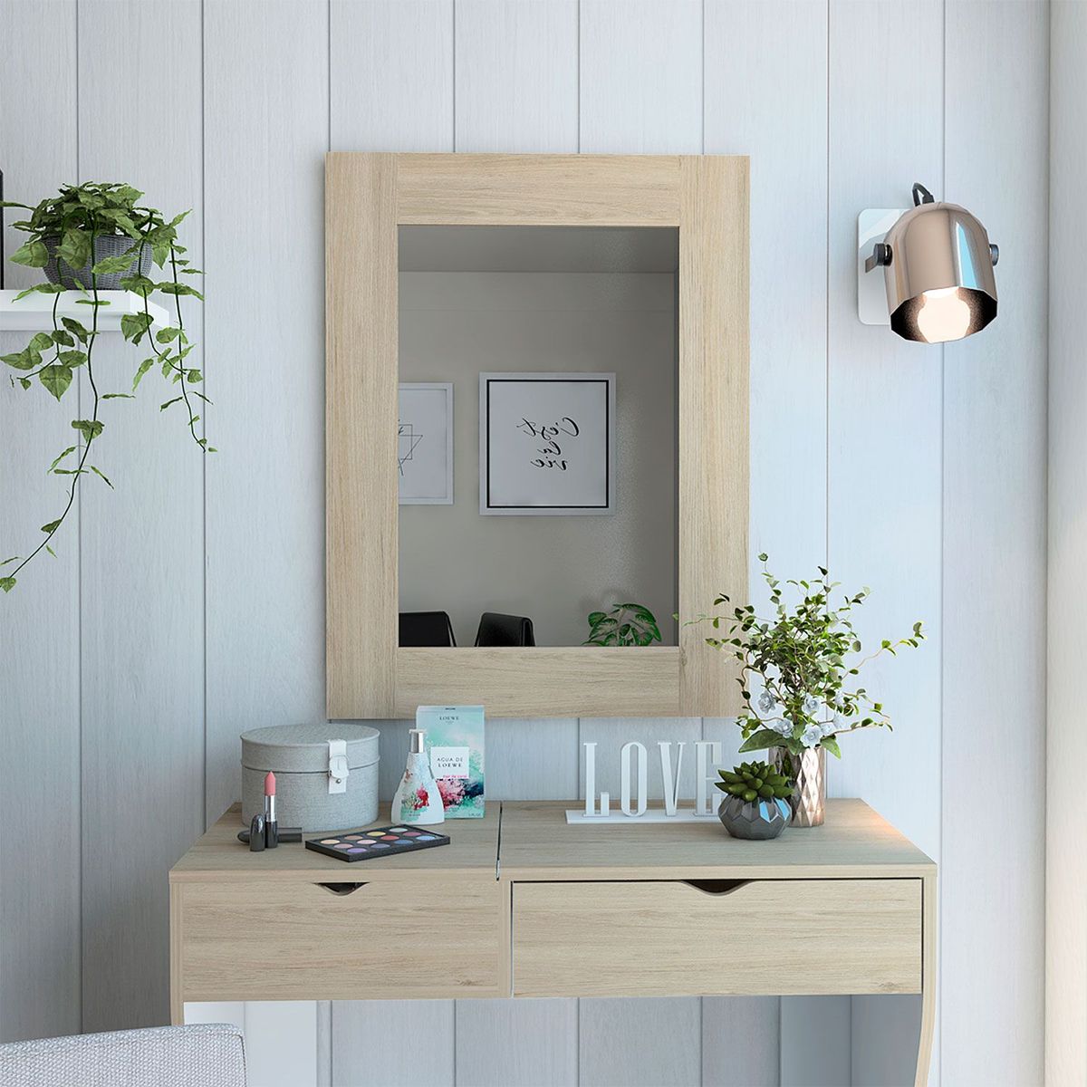 TUHOME - Espejo Perla Rover Bl