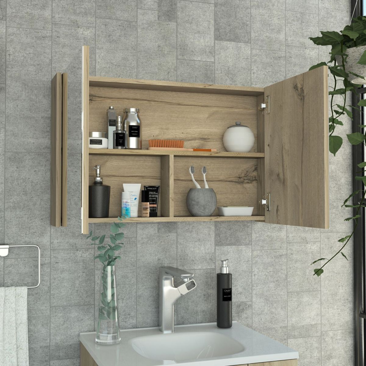 TUHOME - Botiquin 80 Cpuertas  Duna