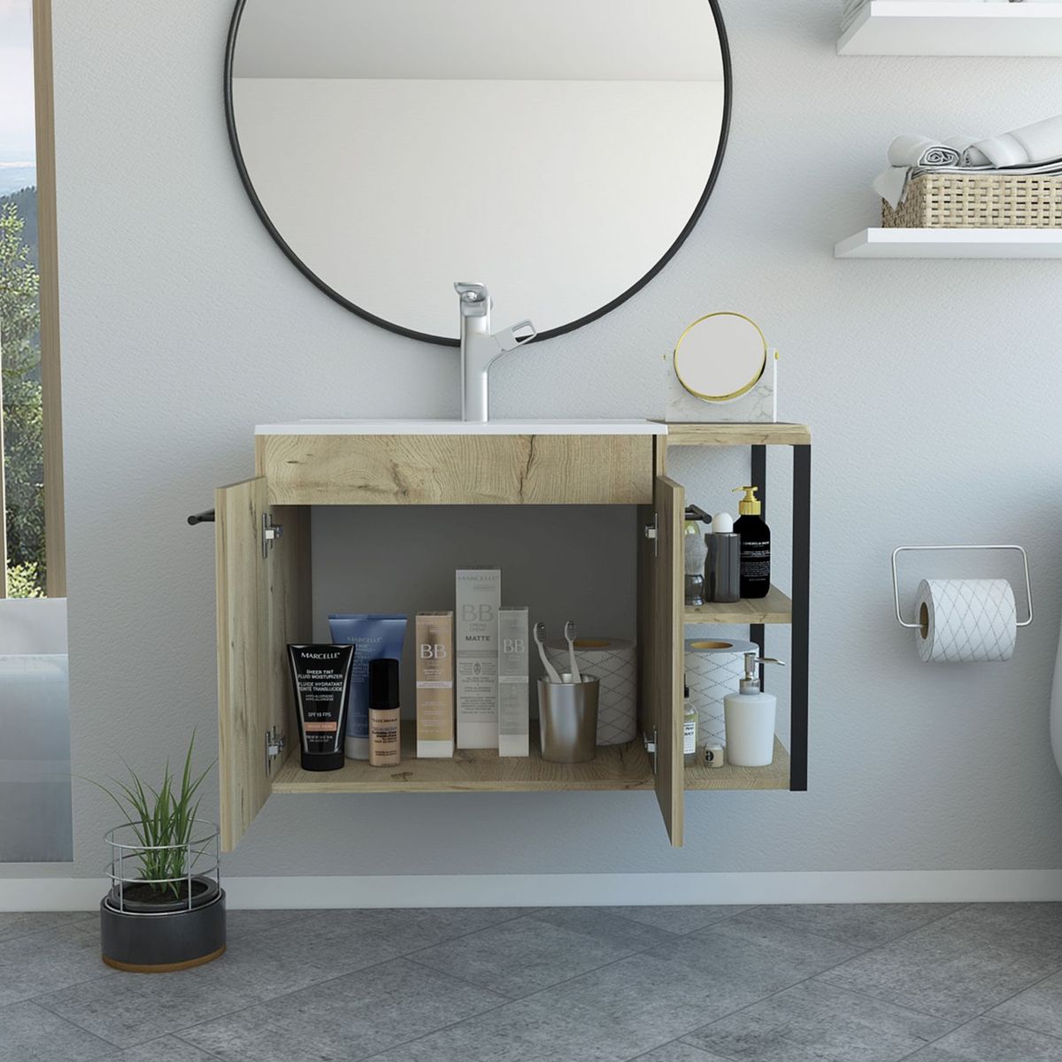 TUHOME - Mueble Lvmano Khari-80 Flot Du