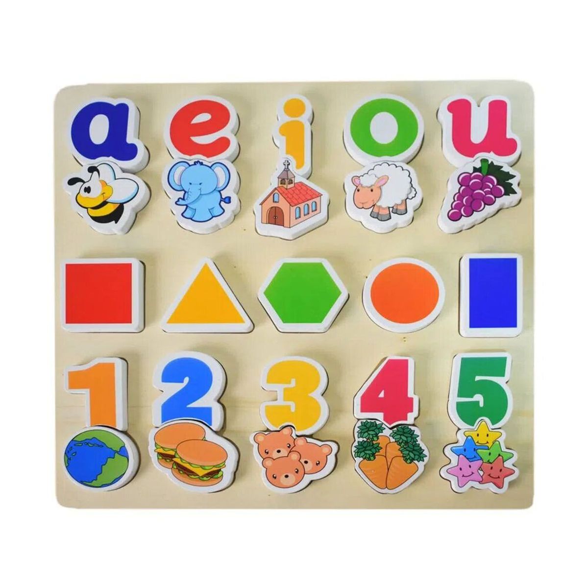 HANDSTOYS - Rompecabezas de Vocales & Números Handstoys