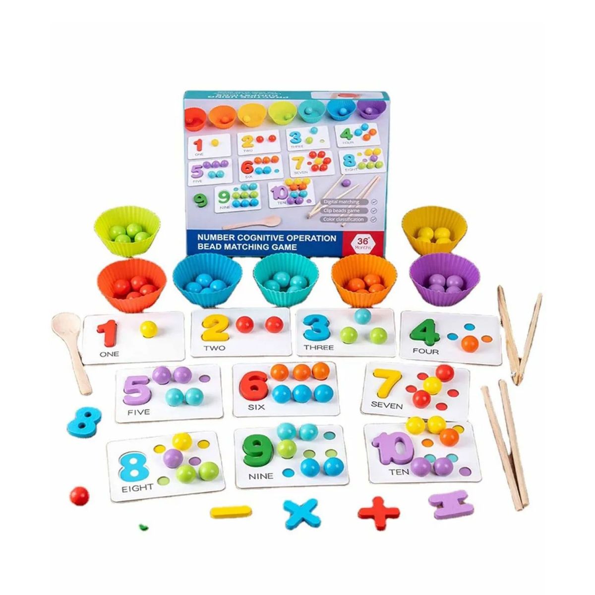 HANDSTOYS - Juego Pinza Numérico Handstoys