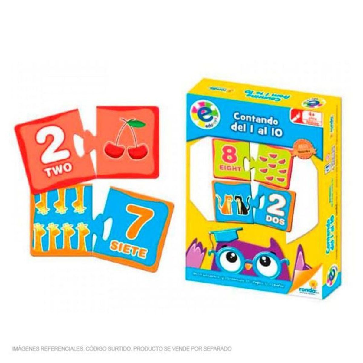 HANDSTOYS - Juego de Cartas Números Handstoys