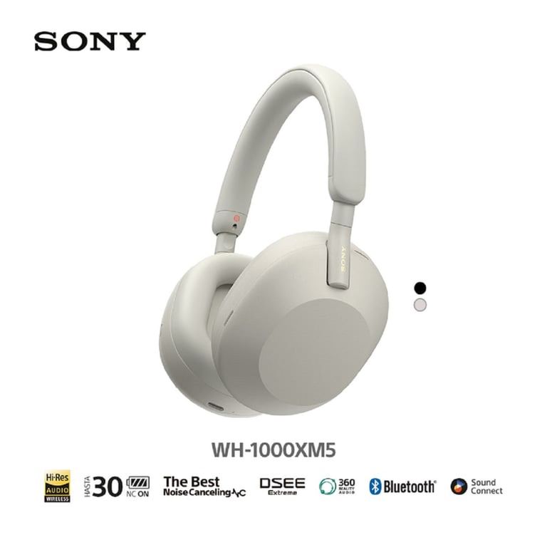 Sony Audífonos Bluetooth WH-1000XM5 Noise Cancelling