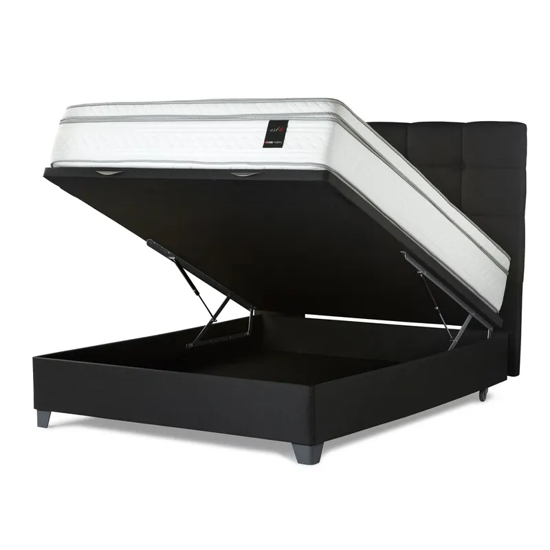 ROSEN - Dormitorio Boxet Art 4 Issey Grafito Queen